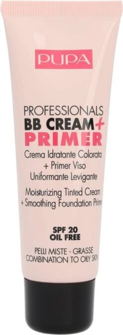 Pupa BB Cream + Primer For Combination To Oily Skin - 002 Sand -Cosmetica Korting Winkel 443x1200 3
