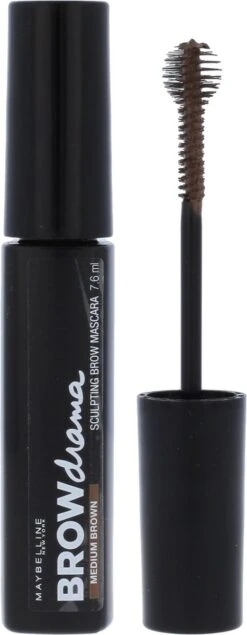 Maybelline Brow Drama - Medium Brown - Bruin - Wenkbrauwmascara -Cosmetica Korting Winkel 467x1200 2