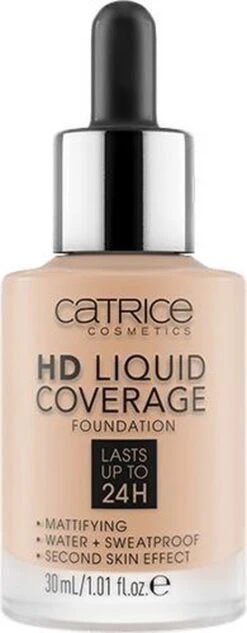 Catrice - Liquid Make-Up HD Liquid Coverage (Foundation) 30 Ml 030 Sand Beige - -Cosmetica Korting Winkel 468x1200