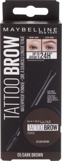 Maybelline Tattoo Brow Lasting Color Pomade - 05 Dark Brown -Cosmetica Korting Winkel 468x1200 6