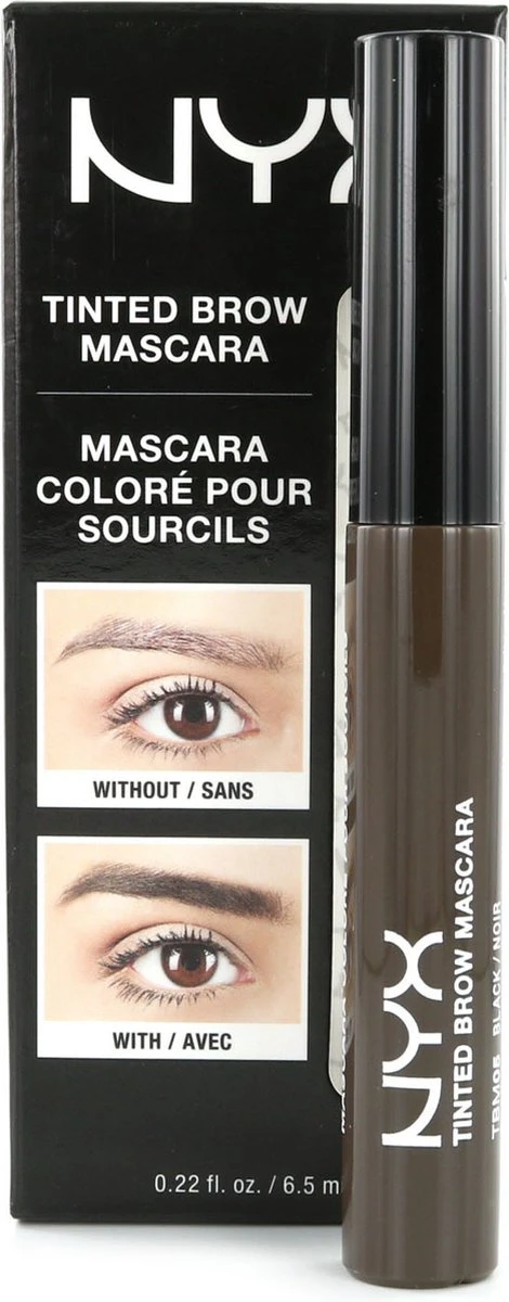 NYX Professional Makeup Tinted Brow Mascara - Black TBM05 - Wenkbrauw Mascara - 6,2 Gr 8 NYX Professional Makeup Tinted Brow Mascara - Black TBM05 - Wenkbrauw Mascara - 6,2 Gr - Afbeelding 6