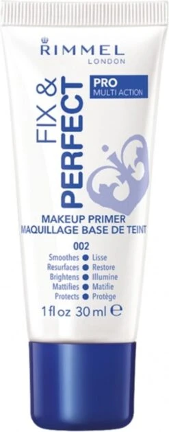 Rimmel London Fix & Perfect Make-Up Primer - 002 Transparent - 30 Ml -Cosmetica Korting Winkel 471x1200 1