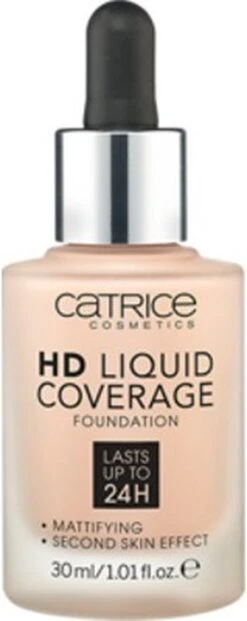 Catrice - Liquid Make-Up HD Liquid Coverage (Foundation) 30 Ml 030 Sand Beige - -Cosmetica Korting Winkel 477x1200 3