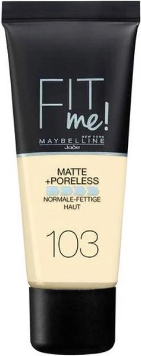 Maybelline Fit Me Matte & Poreless Foundation - 103 Pure Ivo - 30 Ml 12 Maybelline Fit Me Matte & Poreless Foundation - 103 Pure Ivo - 30 Ml - Afbeelding 10