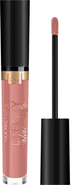 Max Factor Lipfinity Velvet Matte Lippenstift - 015 Nude Silk Nude -Cosmetica Korting Winkel 480x1200 3