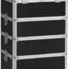 XXL PRO Visagie Beauty Case Koffer Trolley - Nagelkoffer Op Wielen Voor Makeup Of Cosmetica - Grote Uitklapbare Opbergsysteem Nagel Styliste Kapster - Zwart -Cosmetica Korting Winkel 484x1200 8