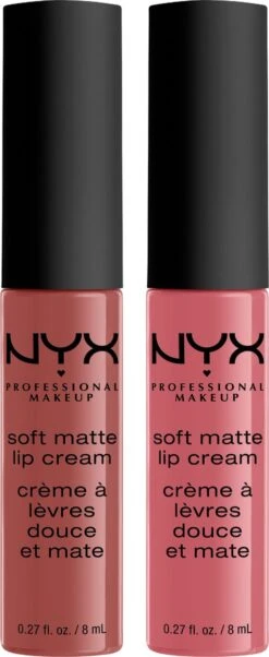 NYX Professional Makeup - Holidays 2022 Mrs Claus - Soft Matte Lip Cream Duo 02 - Roze -Cosmetica Korting Winkel 492x1200 1