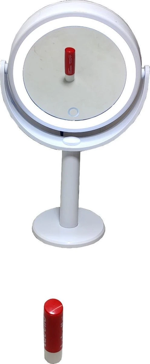 Merkloos Ronde Make Up 2 Zijdige Spiegel Met Lamp Led Rand Dimbaar Touchscreen Incl Batterijen 3 Merkloos Ronde Make Up 2 Zijdige Spiegel Met Lamp Led Rand Dimbaar Touchscreen Incl Batterijen