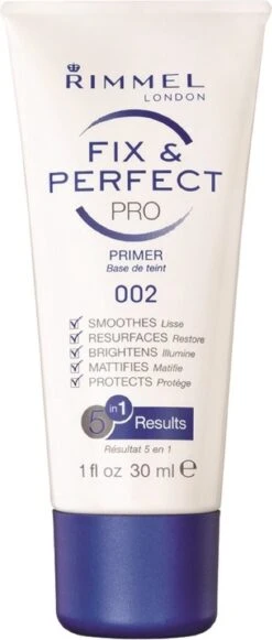 Rimmel London Fix & Perfect Make-Up Primer - 002 Transparent - 30 Ml -Cosmetica Korting Winkel 510x1200 6