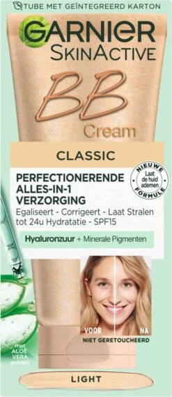 Garnier Face SkinActive - BB Cream Classic Light 5-in-1 Dagverzorging - 2x 50 Ml -Cosmetica Korting Winkel 519x1200