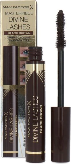 Max Factor Divine Lashes Mascara - 002 Black Brown -Cosmetica Korting Winkel 526x1200 3