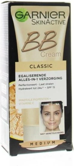 Garnier SkinActive BB Cream Classic Medium 5-in-1 Verzorging - 50 Ml -Cosmetica Korting Winkel 533x1200 1
