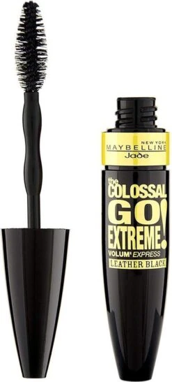 Maybelline Volum'Express Colossal Go Extreme! Leather Black Mascara - Zwart -Cosmetica Korting Winkel 542x1200