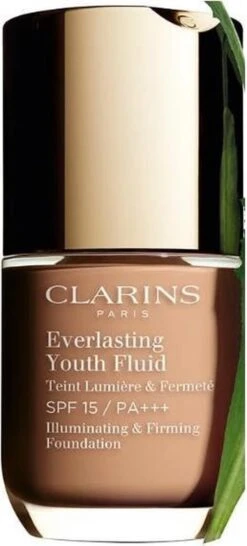Clarins Everlasting Youth Fluid Illuminating & Firming Foundation - 110 Honey - Foundation - 30 Ml -Cosmetica Korting Winkel 543x1200 1