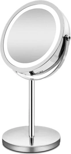 A&K Make Up Spiegel Met Ringverlichting | LED Verlichting | Scheerspiegel - Zilver 16 A&K Make Up Spiegel Met Ringverlichting | LED Verlichting | Scheerspiegel - Zilver -Cosmetica Korting Winkel 556x1200 5