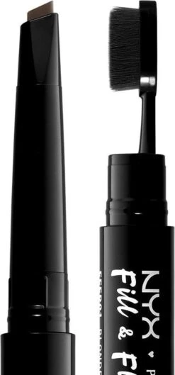 NYX Professional Makeup Fill & Fluff Eyebrow Pomade Pencil - Brunette FFEP06 - Wenkbrauwpotlood -Cosmetica Korting Winkel 560x1200 4