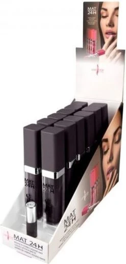 Lovely Pop Cosmetics - Vloeibare Lipstick - Mat - 24H - Donker Paars, Bijna Zwart - Nummer 40318 -Cosmetica Korting Winkel 575x1200 2