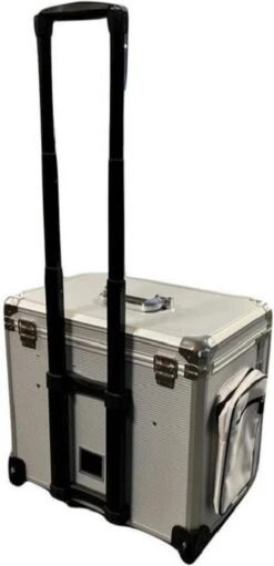 Pedicure Koffer / Trolley - Professional Pedicure Cas- Zilver Streepmotief -Cosmetica Korting Winkel 580x1200 5