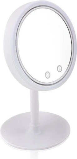 Merkloos Decopatent® Beauty Breeze Mirror - Make-Up Spiegel Met LED Verlichting & Ventilatie - 360° Draaibaar - Make Up 5x Vergrootspiegel -Cosmetica Korting Winkel 583x1200 4