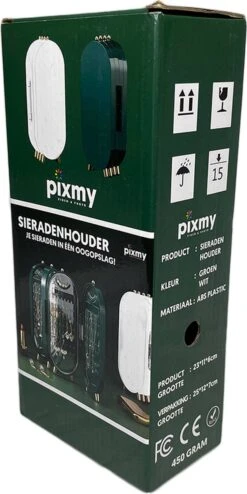 PIXMY® - Wit - Sieradenhouder - Oorbellenrekje - Sieradenrekje - Sieraden Organizer - Sieraden Doos - Sieraden Opbergen -Cosmetica Korting Winkel 600x1200 8