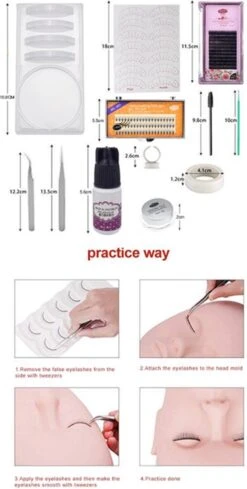 Lashes & More | Wimperextensions Starters Pakket + Luxe Nano Mister | Oefenset Voor Beginnend Wimperstylist | Lash Kit | Oefen Wimper Set 15 Lashes & More | Wimperextensions Starters Pakket + Luxe Nano Mister | Oefenset Voor Beginnend Wimperstylist | Lash Kit | Oefen Wimper Set -Cosmetica Korting Winkel 606x1200 4