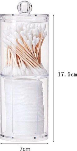 Without Lemon - Wattenstaafjes En Wattenschijfjes Houder - Dubbel Transparant Opberghouder - Opbergdoosje - Makeup Organizer - Open En Dichte Houder - Met Deksel - Stapelbaar 14 Without Lemon - Wattenstaafjes En Wattenschijfjes Houder - Dubbel Transparant Opberghouder - Opbergdoosje - Makeup Organizer - Open En Dichte Houder - Met Deksel - Stapelbaar -Cosmetica Korting Winkel 613x1200 5