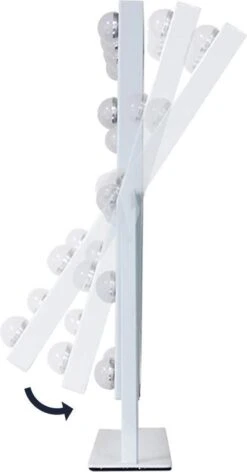 LYVION Hollywood Spiegel Met LED Verlichting - Make-upspiegel - Wit -Cosmetica Korting Winkel 628x1200 2