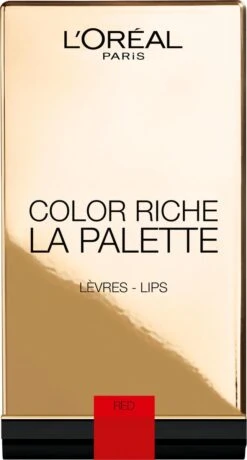 L’Oréal Paris Color Riche Lip Palette - 02 Rouge -Cosmetica Korting Winkel 645x1200 1