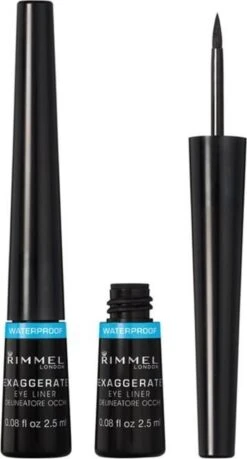 Rimmel London Rimmel Exaggerate Waterproof - Zwart - Eyeliner 14 Rimmel London Rimmel Exaggerate Waterproof - Zwart - Eyeliner -Cosmetica Korting Winkel 646x1200 1