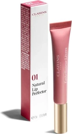 Clarins Instant Light Natural Lip Perfector - 01 Rose Shimmer - Lipgloss - 12 Ml -Cosmetica Korting Winkel 647x1200 1