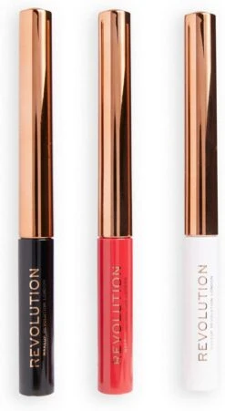 Makeup Revolution - Halloween Terror Transformation Liquid Liner Set - Eyeliner