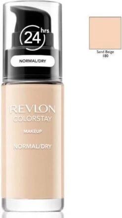 Revlon Colorstay Foundation With Pump Dry Skin - 180 Sand Beige -Cosmetica Korting Winkel 675x1200
