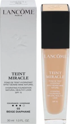 Lancôme Teint Miracle Foundation SPF 15 - 03 Beige Diaphane - 30 Ml -Cosmetica Korting Winkel 682x1200