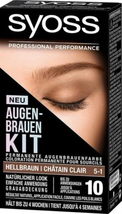 SYOSS Wenkbrauwverf 5-1 Lichtbruin - 1 Stuk -Cosmetica Korting Winkel 685x1200 3