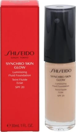 Shiseido Synchro Skin Glow Luminizing Fluid Foundation - N3 Neutral - 30 Ml - Foundation -Cosmetica Korting Winkel 697x1200