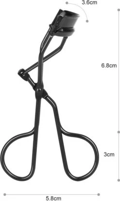 Merkloos Allsa - Wimperkruller Mat Zwart - Inclusief 4 Siliconen Pads - Wimperlifting - RVS -Cosmetica Korting Winkel 718x1200 4