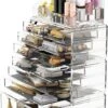 Make-up Cosmetische Organizer Opbergladen Display Dozen Case Met Laden (12D, Transparant) -Cosmetica Korting Winkel 722x1200 4