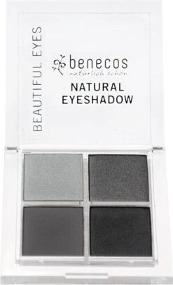 Benecos Vegan Oogschaduw Quattro - Smokey Eyes -Cosmetica Korting Winkel 730x1200 1