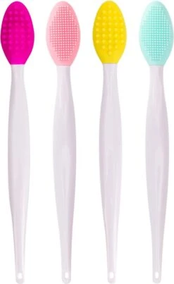 Merkloos Lip Scrub Borstel Set 4-delig - Mee Eters Verwijderen – Gezichtsreiniger – Gezichtsborstel Blackhead Remover -Cosmetica Korting Winkel 736x1200