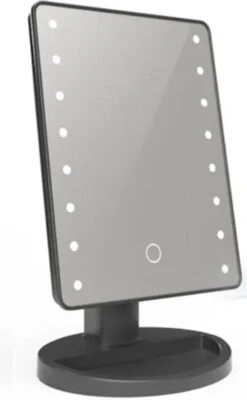 Make-Up Spiegel - LED Verlichting - Zwart - Cosmetica Spiegel - Scheerspiegel -Cosmetica Korting Winkel 741x1200 7