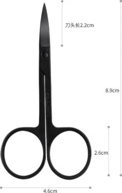 Medies - Professionele Schaar Voor Wenkbrauwen | Wenkbrauw Schaartje | Wenkbrauwschaar | Wenkbrauw Schaar | Gebogen Schaar| Schaar Voor Baard | Wenkbrauw Trimmer | Baardschaar - RVS - Zwart -Cosmetica Korting Winkel 762x1200 4