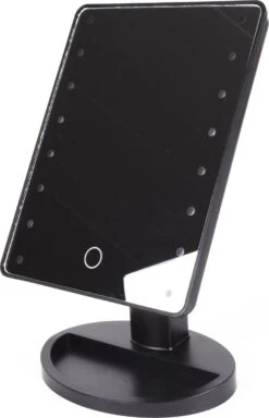 Merkloos Make-Up Spiegel - Zwart- LED Licht - Verlichting - Verlichte Make-Up Spiegel