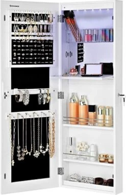Nancy's Make-up Organizer – Sieraden & Spiegelkast – Spiegelkast, Deur & Wandhouder Met Binnenspiegel – Make-up Opbergen -Cosmetica Korting Winkel 775x1200 5