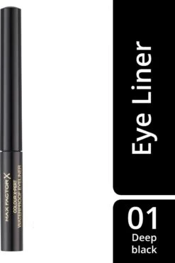 Max Factor Colour Xpert Waterproof - 01 Deep Black - Zwart - Eyeliner -Cosmetica Korting Winkel 800x1200 27