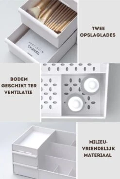 Make-up Organizer - Cosmetica Opbergdoos - Sieraden Bakje - Dames - Wit - Opmaken 13 Make-up Organizer - Cosmetica Opbergdoos - Sieraden Bakje - Dames - Wit - Opmaken -Cosmetica Korting Winkel 804x1200 4