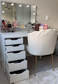 Jumanah® Collections "Sorted" Large Foundation Tray - Make Up Organizer - Ladeverdeler - Lade Organizer - Transparant - Acryl - Kunststof - Ikea Alex 5 Ladeblok -Cosmetica Korting Winkel 825x1200 8