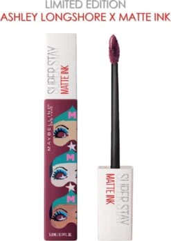 Maybelline Superstay Langhoudende Lippenstift - Matte Ink X Ashley Longshore - 40 Believer - Paars - Limited Edition 21 Maybelline Superstay Langhoudende Lippenstift - Matte Ink X Ashley Longshore - 40 Believer - Paars - Limited Edition -Cosmetica Korting Winkel 849x1200 2