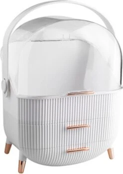 Be-Inspired® Beautycase – Make Up Organizer – Make-up Koffer – Cosmetica Tas – Met Lades – Opberger – Storage Box - Wit 23 Be-Inspired® Beautycase – Make Up Organizer – Make-up Koffer – Cosmetica Tas – Met Lades – Opberger – Storage Box - Wit -Cosmetica Korting Winkel 851x1200 2