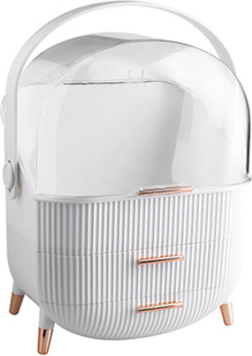 Be-Inspired® Beautycase – Make Up Organizer – Make-up Koffer – Cosmetica Tas – Met Lades – Opberger – Storage Box - Wit 13 Be-Inspired® Beautycase – Make Up Organizer – Make-up Koffer – Cosmetica Tas – Met Lades – Opberger – Storage Box - Wit - Afbeelding 11