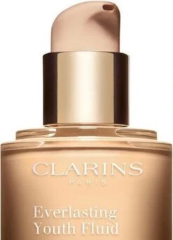 Clarins Everlasting Youth Fluid Illuminating & Firming Foundation - 110 Honey - Foundation - 30 Ml -Cosmetica Korting Winkel 862x1200